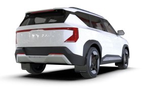 Kia EV5 Mud Flap - Rally Armor - UR Black/White Logo - Black - 2027+